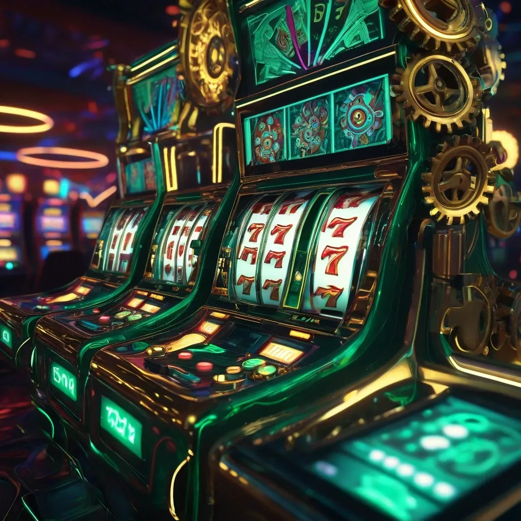 Slot Machine Mechanics Render